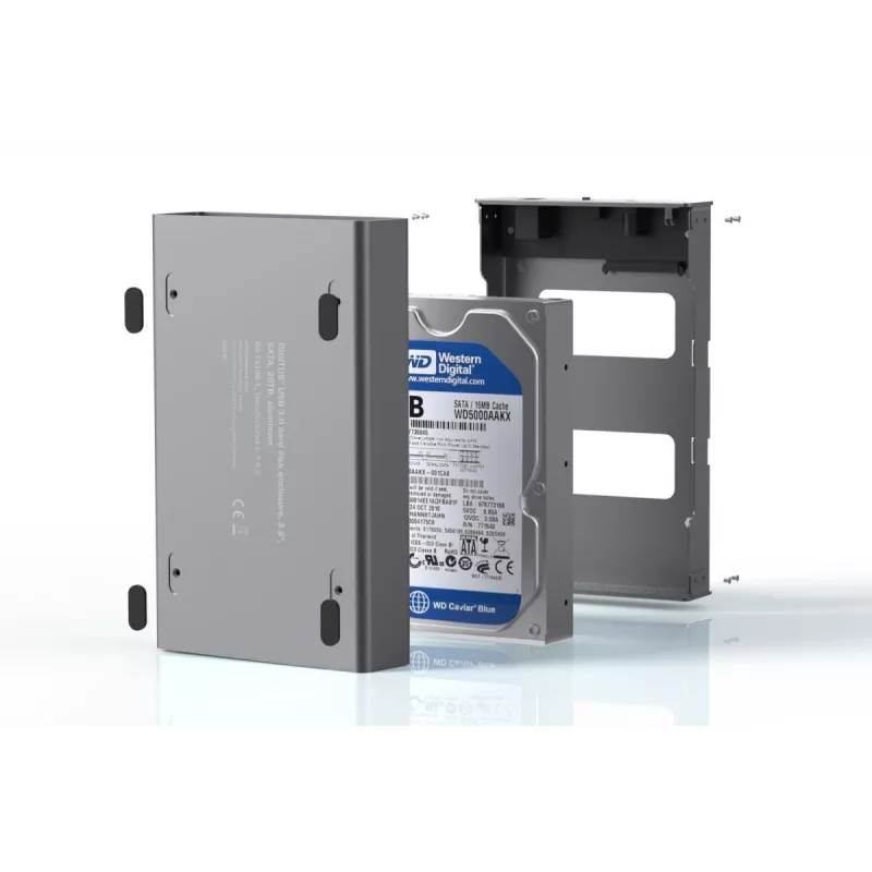 Caixa para HDD Digitus DA-71106-1 USB 3.0 3,5 polegadas SATA 16TB alumínio