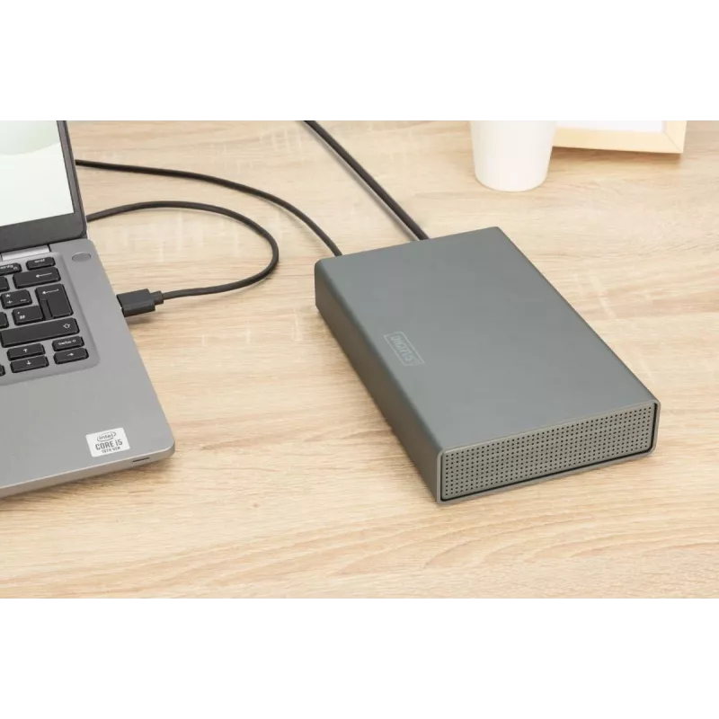 Caixa para HDD Digitus DA-71106-1 USB 3.0 3,5 polegadas SATA 16TB alumínio