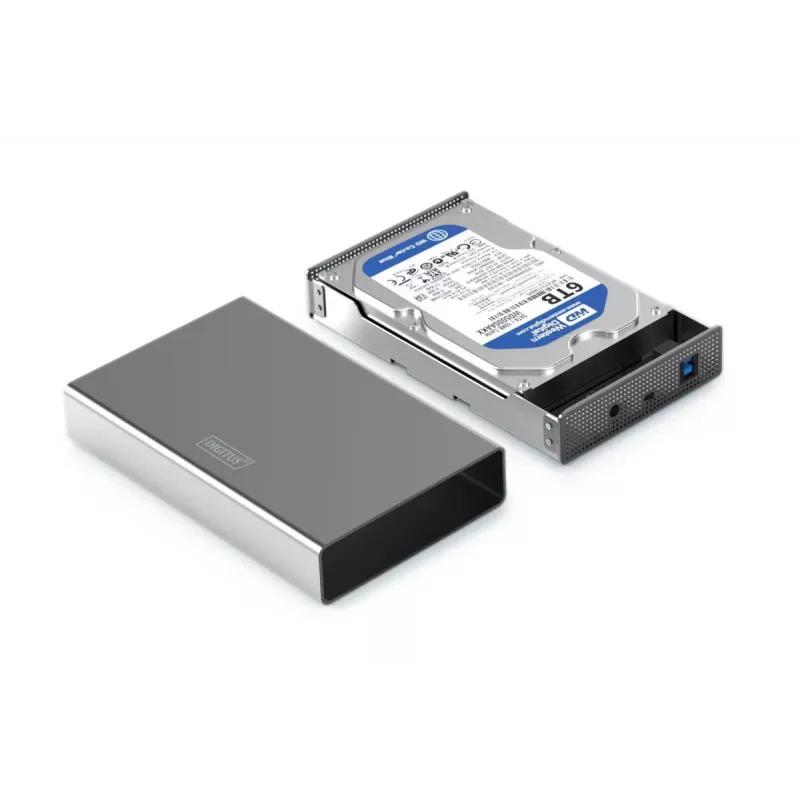 Caixa para HDD Digitus DA-71106-1 USB 3.0 3,5 polegadas SATA 16TB alumínio