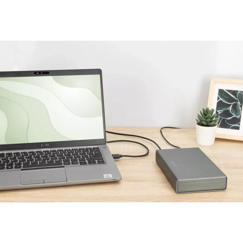 Caixa para HDD Digitus DA-71106-1 USB 3.0 3,5 polegadas SATA 16TB alumínio