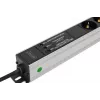 DIGITUS PDU - Filtro de frequência rackmount alumínio 2 m 16 A 3600 W 230 V AC 50/60 Hz 7x segurança 2x tomada