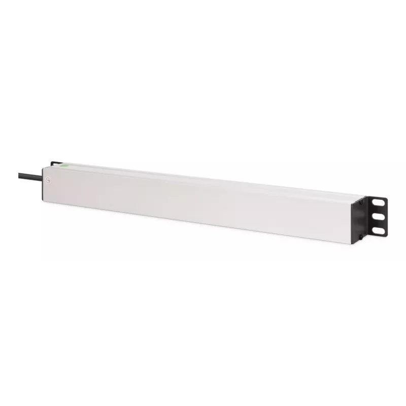 DIGITUS PDU - 1U rackmount alumínio 8x tomada Schuko 1x saída 16A 230VAC 50/60Hz ficha IEC C20
