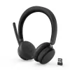 Headset com ANC Lenovo 6550 sem fios arco de cabeça escritório/callcenter USB Type-C Bluetooth preto