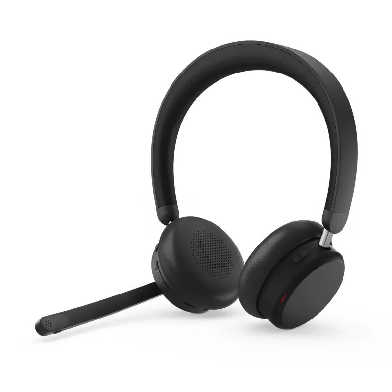 Headset Lenovo 6550 sem fios arco de cabeça escritório/callcenter USB Type-C Bluetooth preto