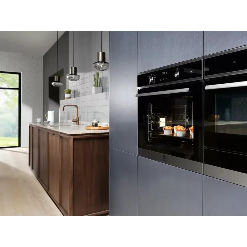 Forno de encastrar Electrolux EOD6F77WZ SteamBake 600, 72 L, limpeza catalítica, A+