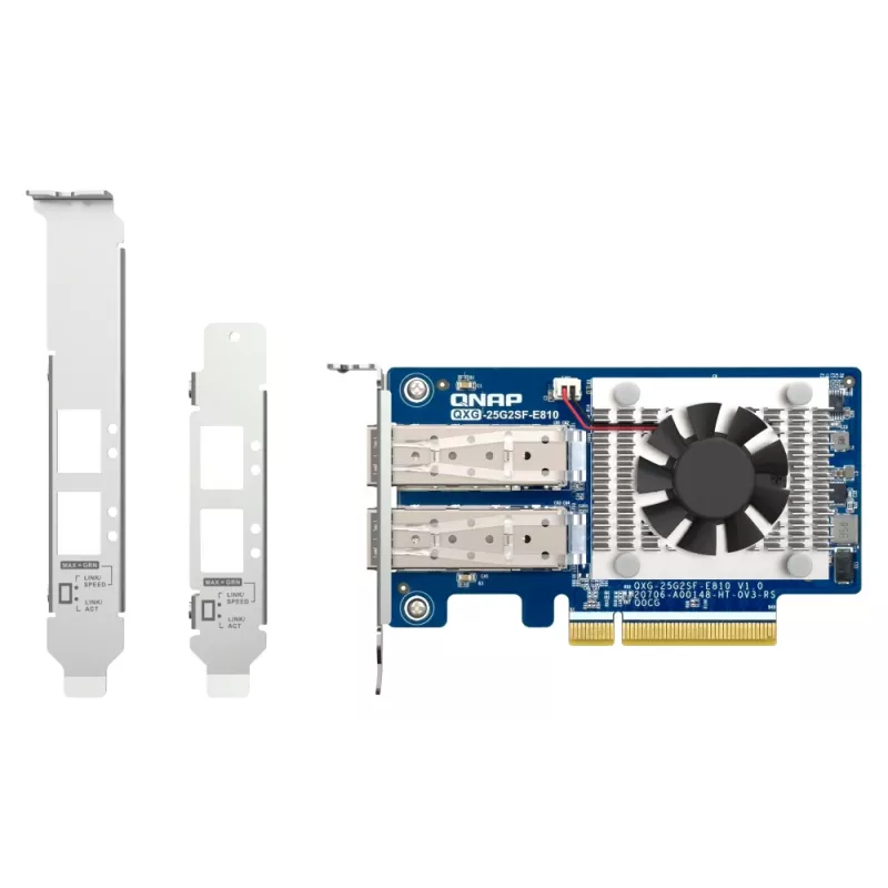 Placa de rede QNAP QXG-25G2SF-E810 interna fibra ótica 25000 Mbit/s