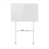 Quadro branco ergo office ER-306 — quadro horizontal de um lado apagável a seco, 1190×790 mm, independente em aço com rodas, magnético