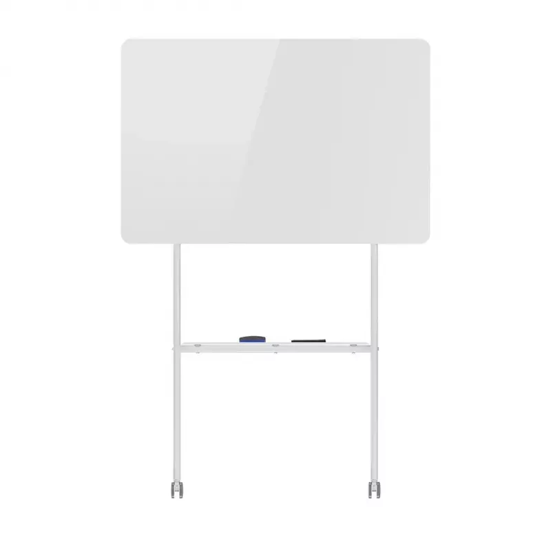 Quadro branco ergo office ER-306 — quadro horizontal de um lado apagável a seco, 1190×790 mm, independente em aço com rodas, magnético