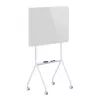 Quadro branco ergo office ER-306 — quadro horizontal de um lado apagável a seco, 1190×790 mm, independente em aço com rodas, magnético
