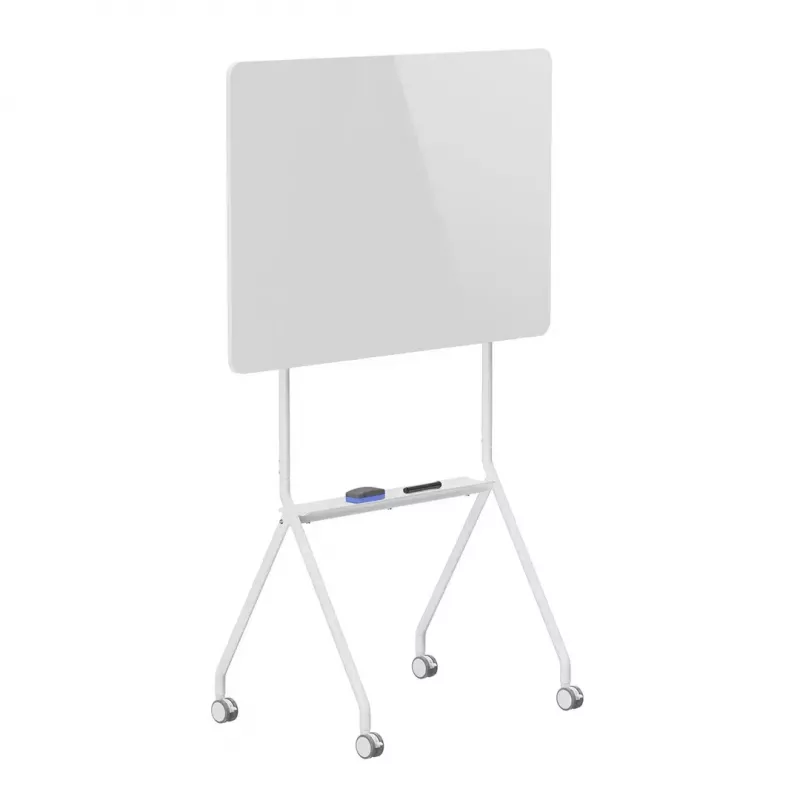 Quadro branco ergo office ER-306 — quadro horizontal de um lado apagável a seco, 1190×790 mm, independente em aço com rodas, magnético