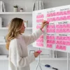 Quadro branco ergo office ER-306 — quadro horizontal de um lado apagável a seco, 1190×790 mm, independente em aço com rodas, magnético