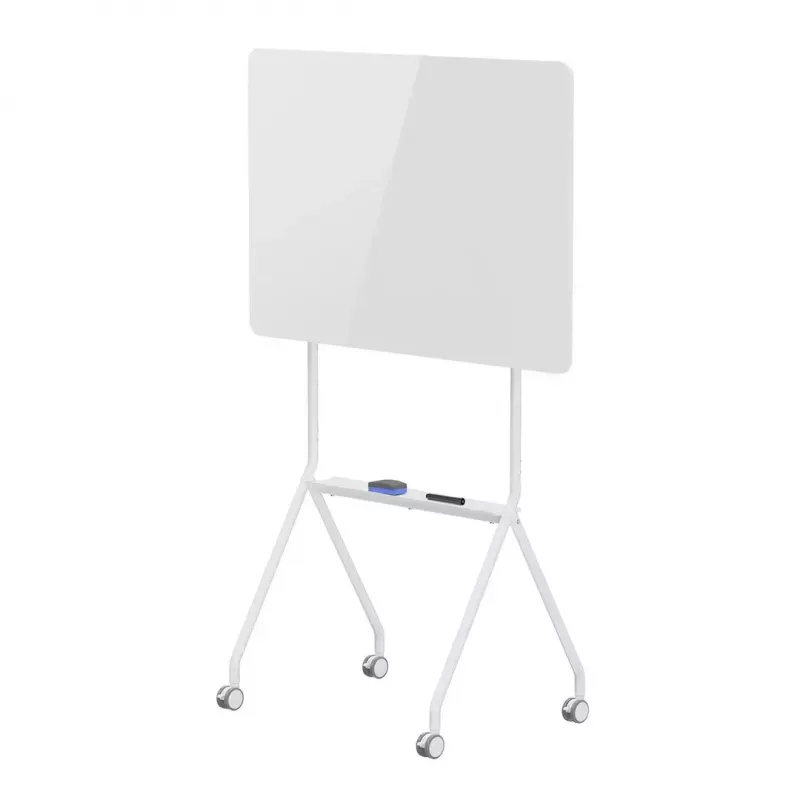 Quadro branco ergo office ER-306 — quadro horizontal de um lado apagável a seco, 1190×790 mm, independente em aço com rodas, magnético