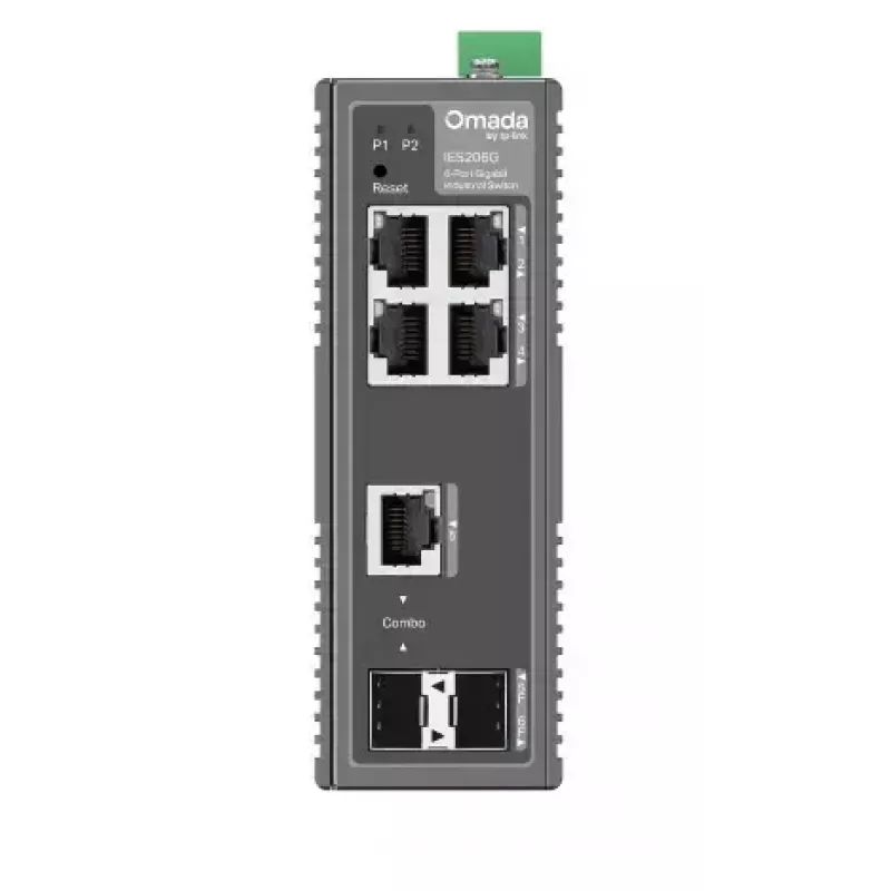Switch de rede TP-Link Omada IES206G gerido Gigabit Ethernet (10/100/1000) preto
