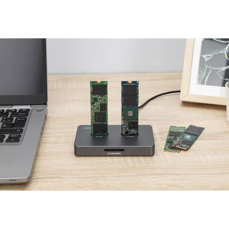 Docking station Digitus DA-71546-1 M.2 NVMe SATA USB-C 10 Gbit/s