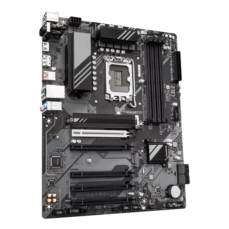 Placa-mãe GIGABYTE B760 DS3H WIFI6E GEN5 - suporta CPUs Intel Core de 14.ª geração, VRM digital de 8+2+1 fases, até 5600MHz DDR5, 2xPCIe 4.0 M.2, Wi-Fi 6E, LAN 1GbE, USB 3.2 Gen 2x2