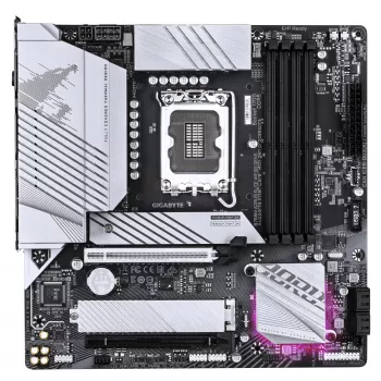 Placa-mãe GIGABYTE B760M AORUS ELITE WIFI6E GEN5 — Micro ATX, LGA1700, DDR5 até 5600MHz, 12+1+1 VRM, 2x PCIe4.0 M.2, Wi‑Fi 6E, 2.5 GbE