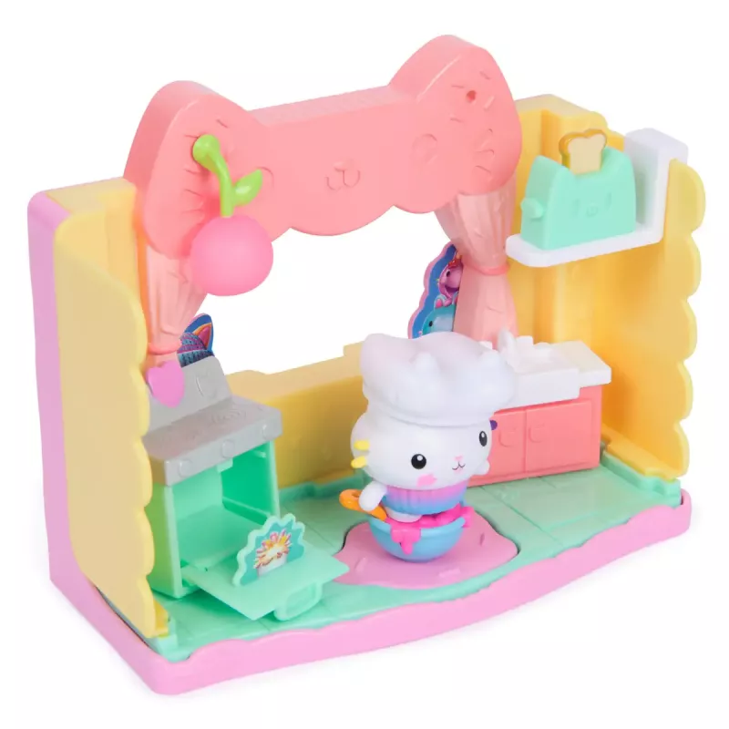 Figura de ação Gabby's Dollhouse Cakeys Sprinkle Cake-tastic cozinha multicolor