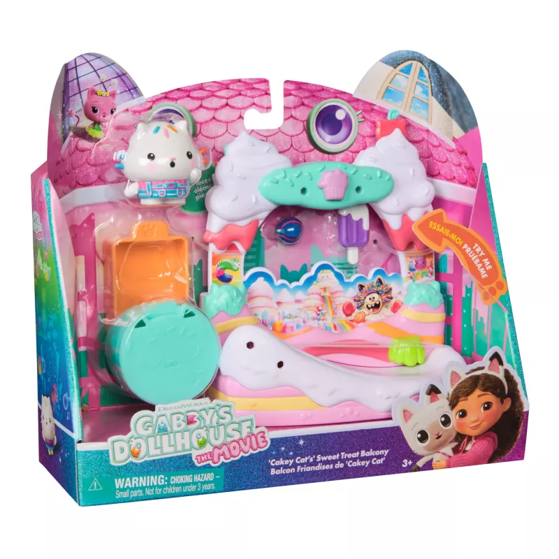 Figura de ação Gabby's Dollhouse Cakey Cat's Süße-Leckereien-Balkon multicolor