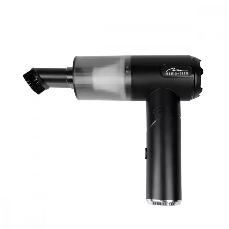 Mini soprador MEDIA-TECH MT6538 2 EM 1 Jet Air Duster — aspirador de mão sem fios, 2000 mAh, 65 W, 2500 l/min, 7000 Pa