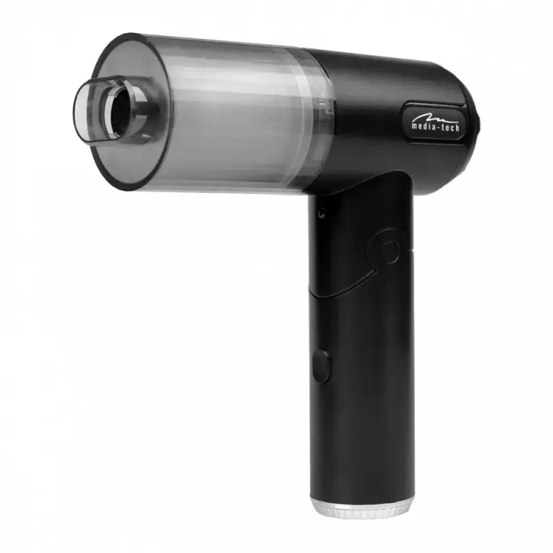 Mini soprador MEDIA-TECH MT6538 2 EM 1 Jet Air Duster — aspirador de mão sem fios, 2000 mAh, 65 W, 2500 l/min, 7000 Pa