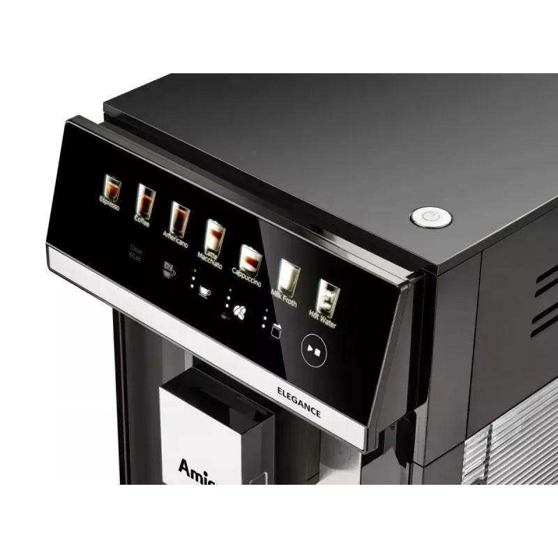 Amica Elegance CM 7011 máquina de café expresso, moinho de aço, sistema integrado de espumação de leite