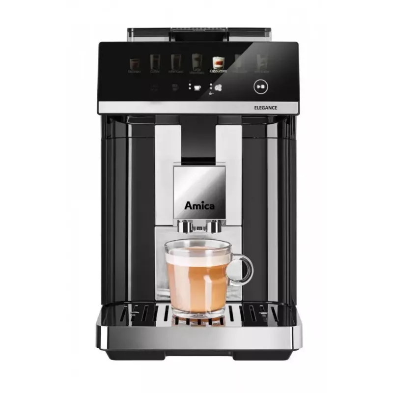 Amica Elegance CM 7011 máquina de café expresso, moinho de aço, sistema integrado de espumação de leite