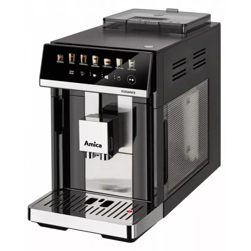 Amica Elegance CM 7011 máquina de café expresso, moinho de aço, sistema integrado de espumação de leite