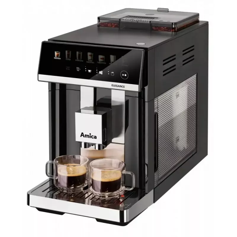 Amica Elegance CM 7011 máquina de café expresso, moinho de aço, sistema integrado de espumação de leite
