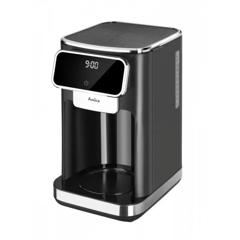 Amica CD2011 máquina de café de filtro com ecrã LED, 1100 W, 1,8 l, 6 chávenas, preta