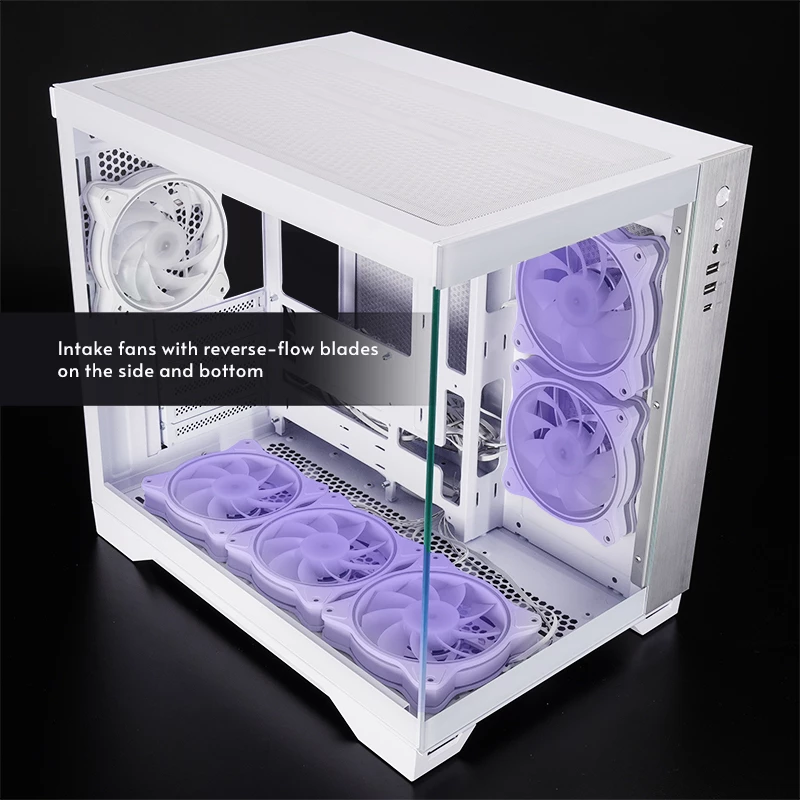 Caixa de computador Chieftec GM-30W-TG-OP Cube branco
