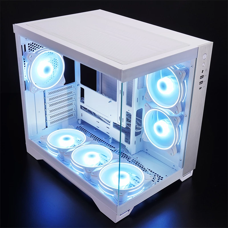 Caixa de computador Chieftec GM-30W-TG-OP Cube branco