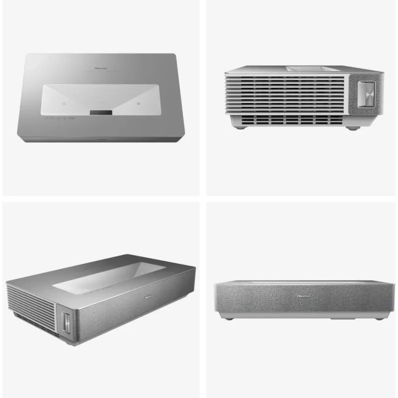 TV de projeção Hisense 120L5ND projetor de distância ultra-curta 2700 ANSI lúmen DLP UHD 4K (3840x2160) preto, prateado 3D