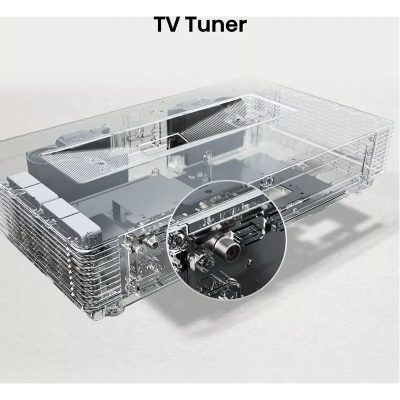 TV de projeção Hisense 120L5ND projetor de distância ultra-curta 2700 ANSI lúmen DLP UHD 4K (3840x2160) preto, prateado 3D