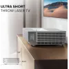 TV de projeção Hisense 120L5ND projetor de distância ultra-curta 2700 ANSI lúmen DLP UHD 4K (3840x2160) preto, prateado 3D