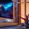 TV de projeção Hisense 120L5ND projetor de distância ultra-curta 2700 ANSI lúmen DLP UHD 4K (3840x2160) preto, prateado 3D