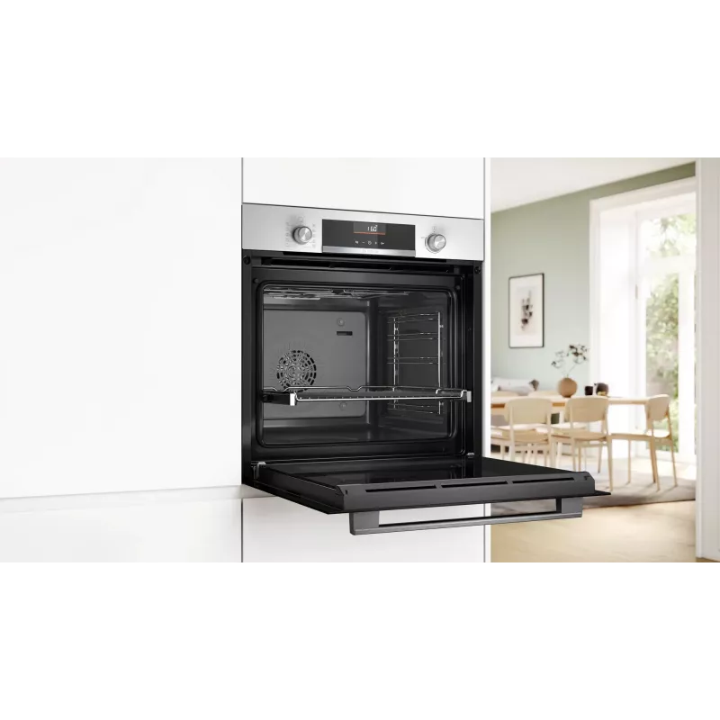Forno elétrico de encastrar Bosch Serie 6 HBG536EW4 — 71 L, 3400 W, branco, EasyClean, 10 programas automáticos