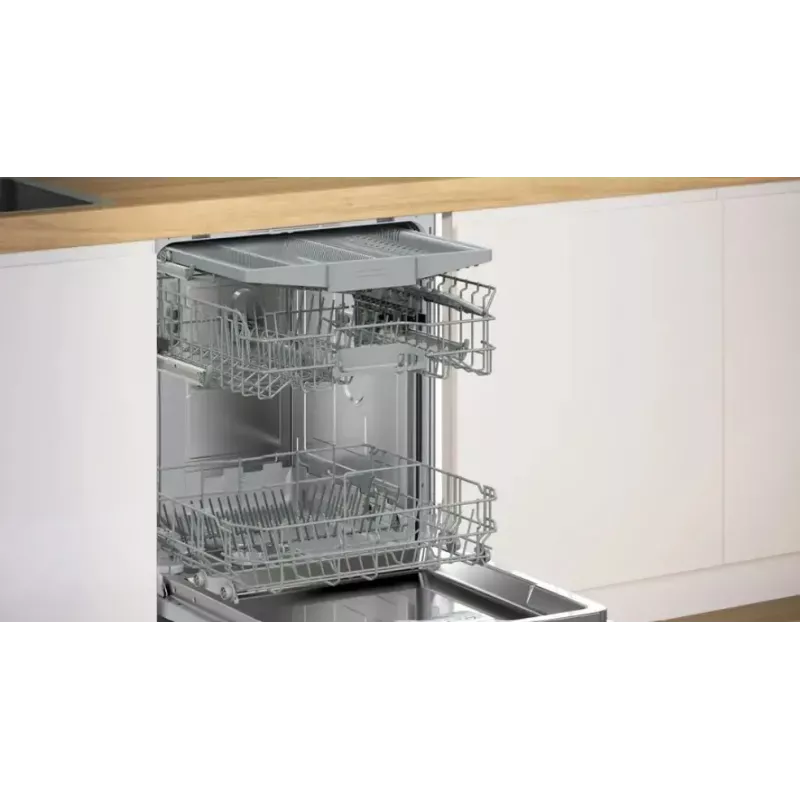Máquina de lavar loiça de encastrar Bosch SMU2HVS06E — 60 cm totalmente integrada, 14 conjuntos, 5 programas, secagem por permutador de calor