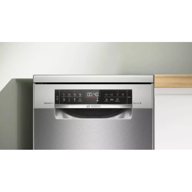 Máquina de lavar loiça de instalação livre Bosch Serie 6 SPS6EMI21E — Slimline 45 cm, 10 conjuntos, 8 programas, classe de eficiência energética B