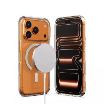 Capa Crong Clear MAG com MagSafe para iPhone 17 Pro transparente CRGCLRMIP1763PTRS