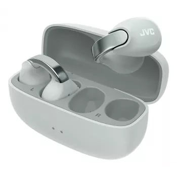 Headset JVC HA-NP1T True Wireless Stereo (TWS) ear-clip-on chamadas/música USB Type-C Bluetooth cinzento, prateado