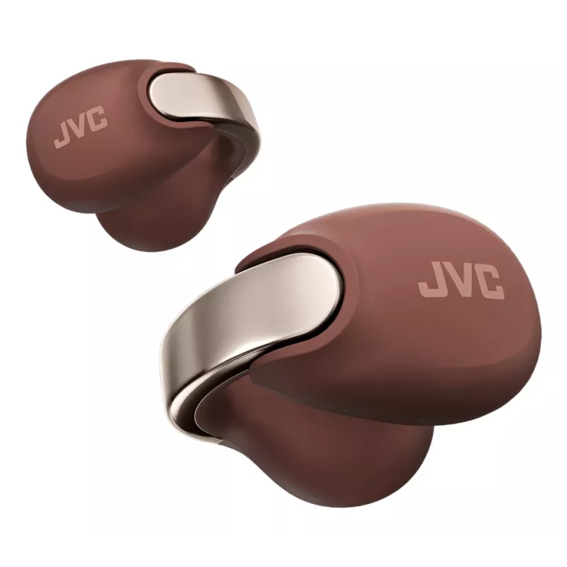 Headset JVC HA-NP1T True Wireless Stereo (TWS) ear-clip-on chamadas/música USB Type-C Bluetooth castanho, prateado