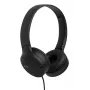 Headset JVC HA-S33UC binaural com fios e arco de cabeça, 2 drivers 29,7 mm, 20–20000 Hz, cabo de 1,2 m, microfone inline, preto