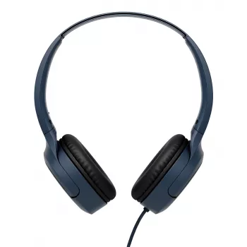 Auscultadores on-ear com fio JVC HA-S33UC-AU USB-C com microfone e comando, cabo de 1,2 m, azul