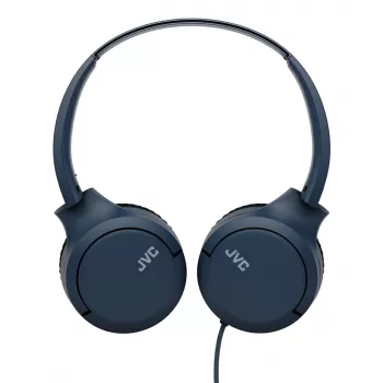 Auscultadores on-ear com fio JVC HA-S33UC-AU USB-C com microfone e comando, cabo de 1,2 m, azul