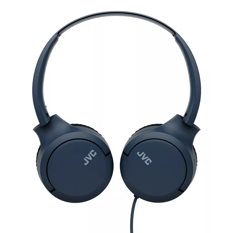 Auscultadores on-ear com fio JVC HA-S33UC-AU USB-C com microfone e comando, cabo de 1,2 m, azul
