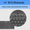 Teclado com fios HP 150, tamanho completo (100%), com fios, USB, mecânico, QWERTY, preto