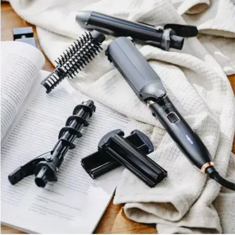 Adler AD 2028 conjunto de styling para cabelo 5 em 1, 1200 W, preto