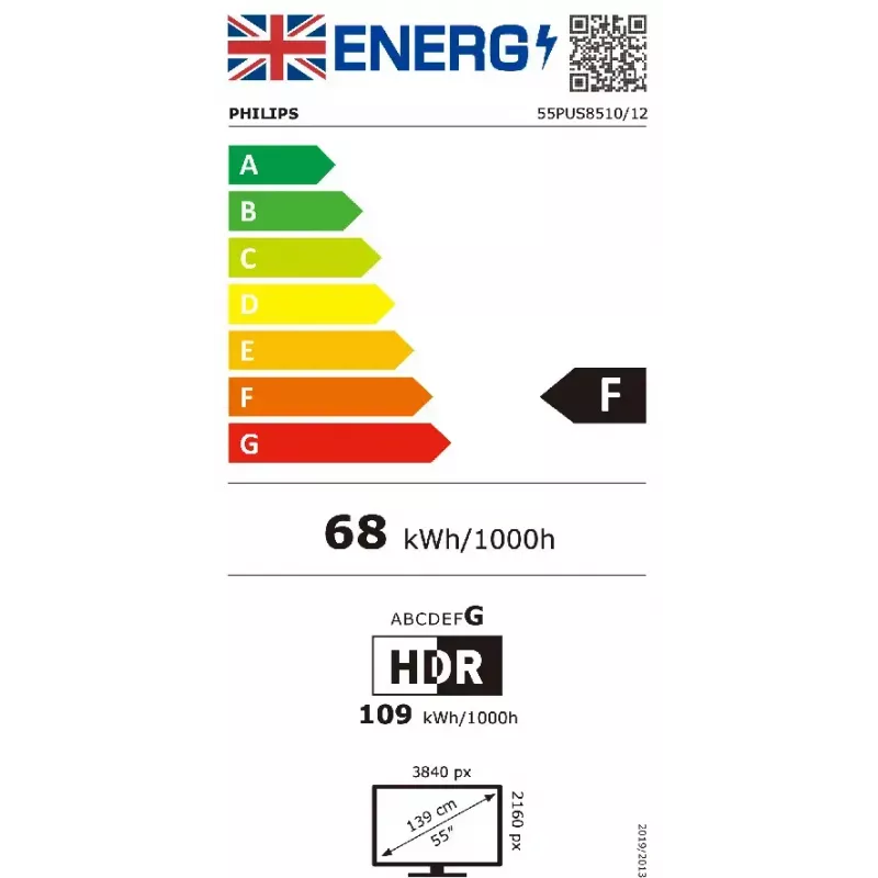 Smart TV Philips 55PUS8510/12 QLED 4K Ultra HD de 55 polegadas (139 cm), Ambilight, Titan OS, Dolby Atmos, DTS:X, Wi-Fi, Triple Tuner, preto