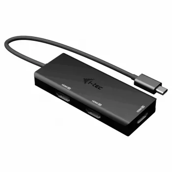 Adaptador de vídeo i-tec USB-C Triple 4K HDMI, Power Delivery 100W