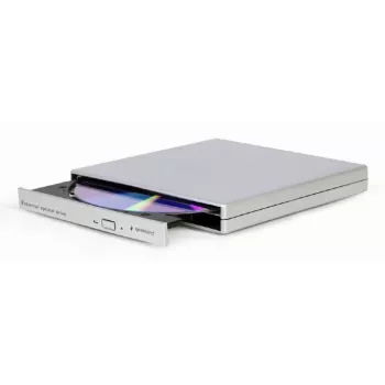 Unidade de DVD externa USB GEMBIRD, Prateado